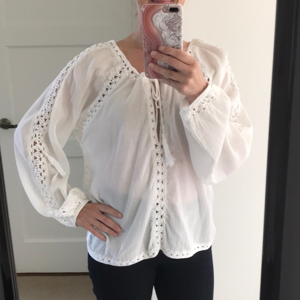 Gauzy white blouse